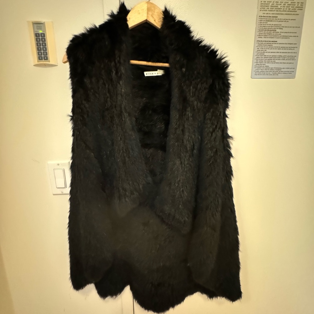 Alice and Olivia fur vest size M